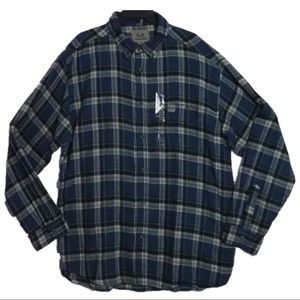 Realtree Men's Wild Indigo Plaid Flannel Shirt